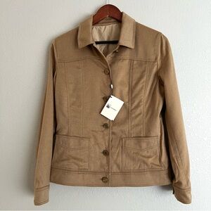 Colombo Women’s Blouson Baby Camel Hair Button Jacket Size 44 US 8